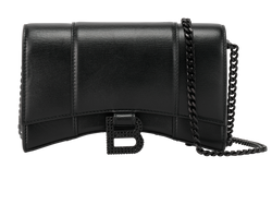 Hourglass Bag, Leather, Black, 1000, 2*